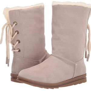 MUK LUKS Women’s Ziggy Rodeo Boots in Stone Winter Suede Size 9 NWT